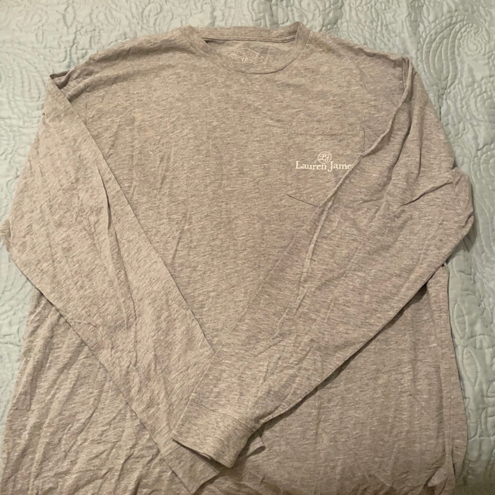 Lauren Jame long sleeve large pocket t-shirt